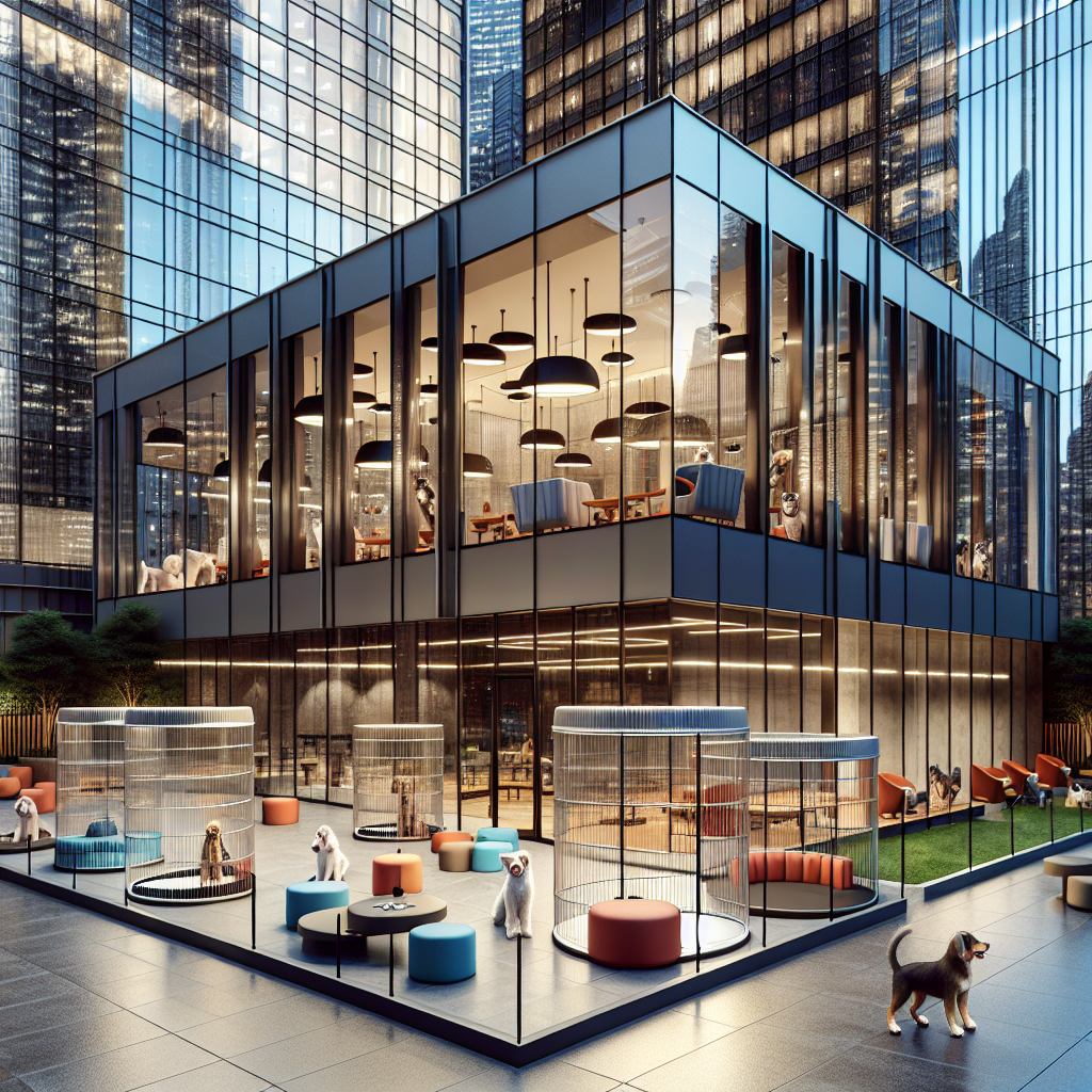 Sophisticated dog care facility in Brickell