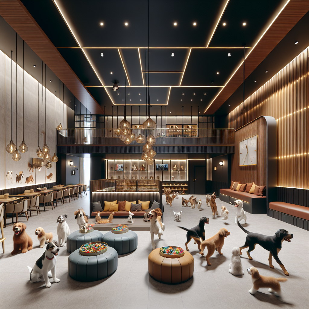 Luxury dog daycare facility in Miami